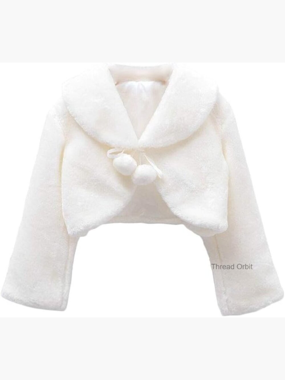 Girls Faux Fur Bolero Shrug Party Wedding Dress Up Cape